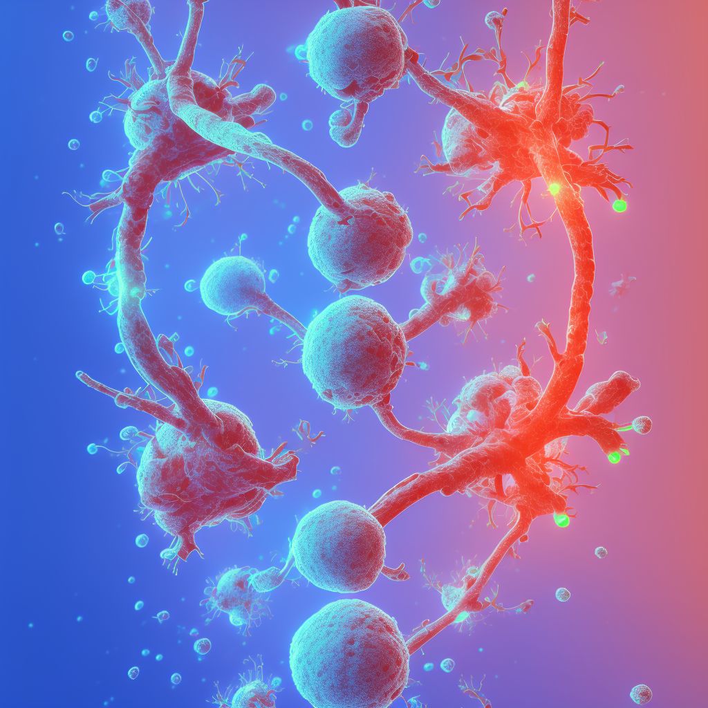 Cellulitis of left upper limb digital illustration