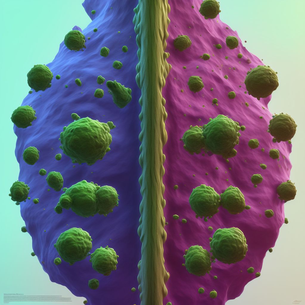 Acute lymphadenitis of trunk digital illustration