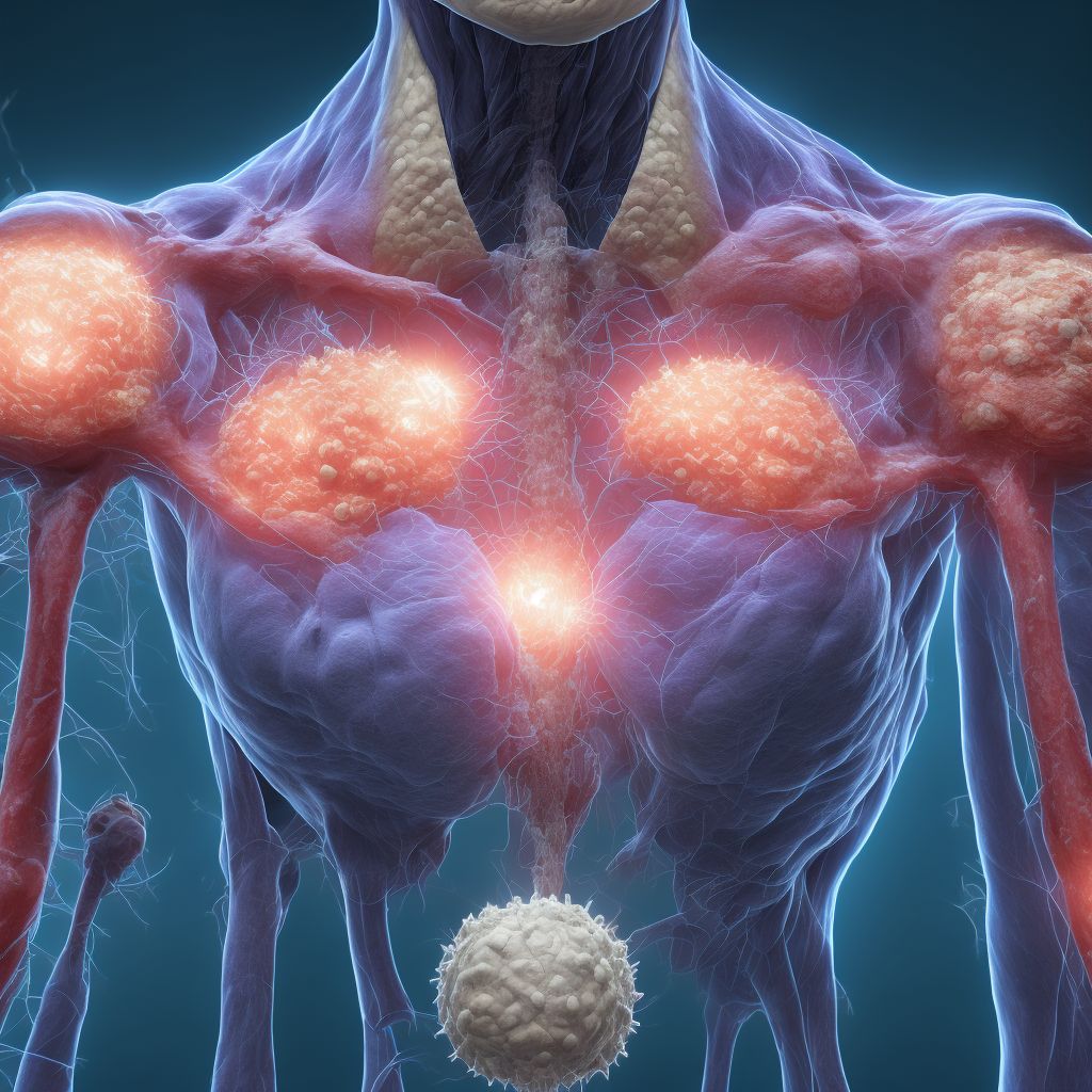 Postprocedural seroma of skin and subcutaneous tissue following a dermatologic procedure digital illustration