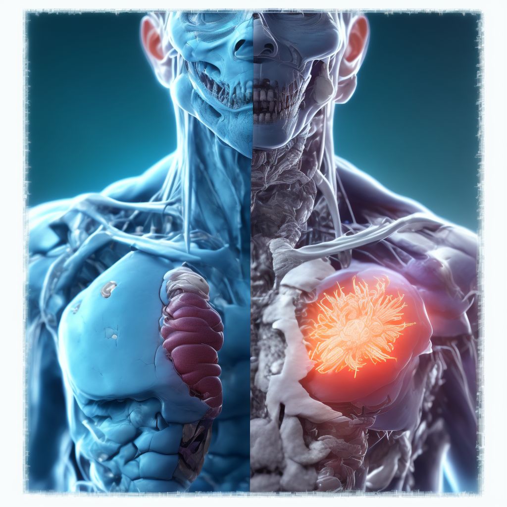 Other intraoperative complications of skin and subcutaneous tissue digital illustration