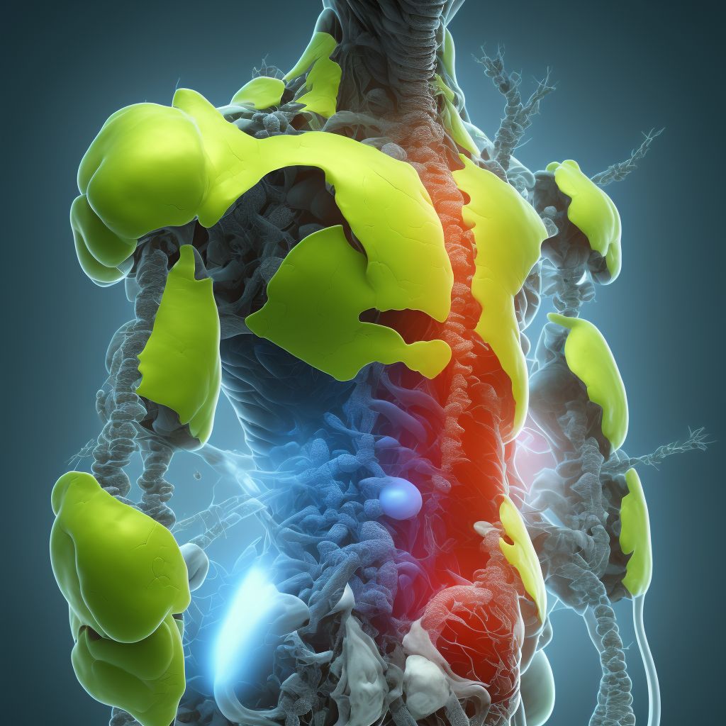 Pressure ulcer of left upper back, unstageable digital illustration