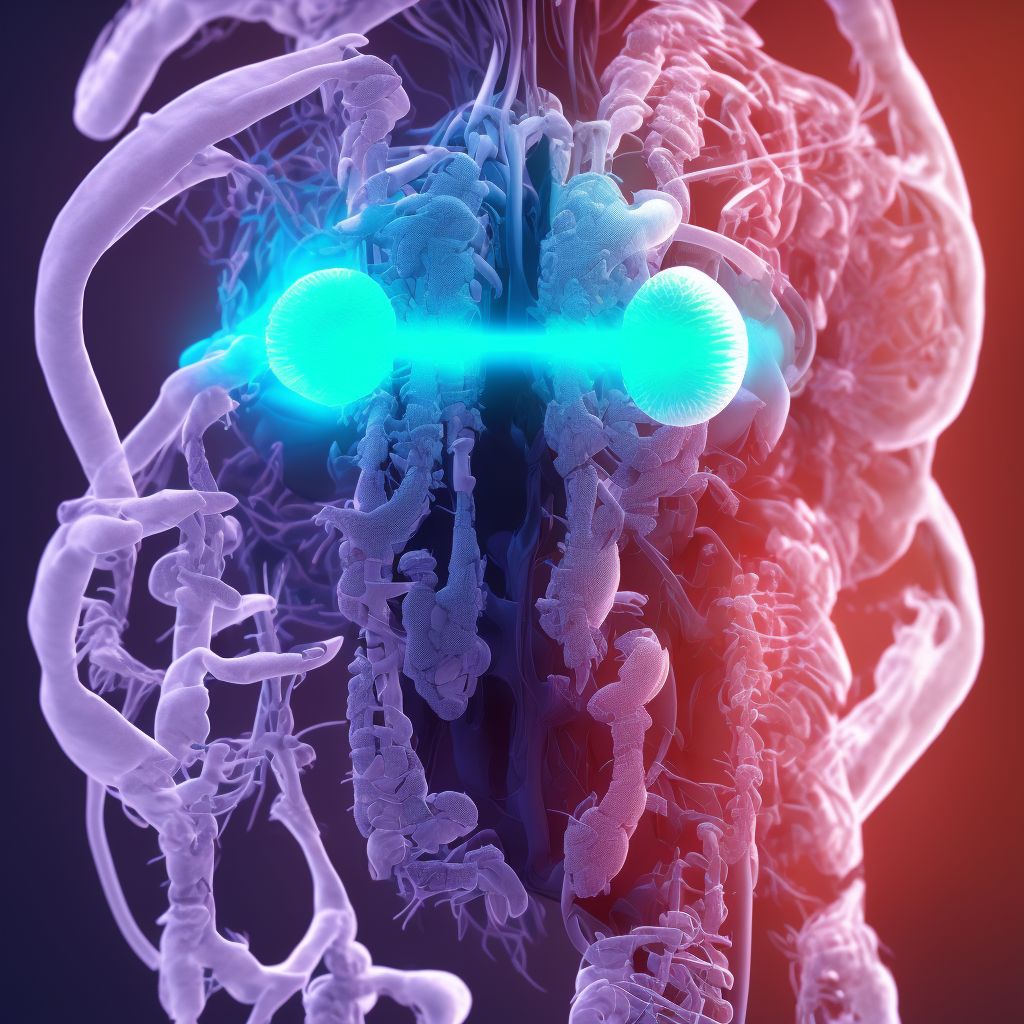 Pressure ulcer of left lower back, stage 3 digital illustration