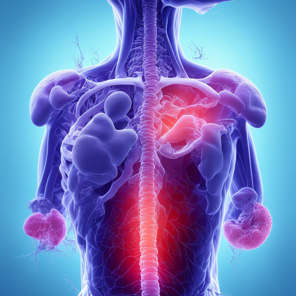 Pressure ulcer of sacral region, stage 2 digital illustration