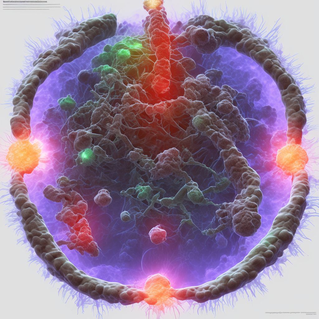 Pressure ulcer of sacral region, stage 4 digital illustration