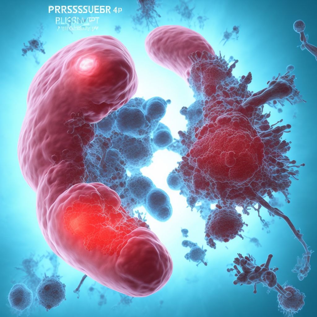 Pressure ulcer of right hip, unspecified stage digital illustration