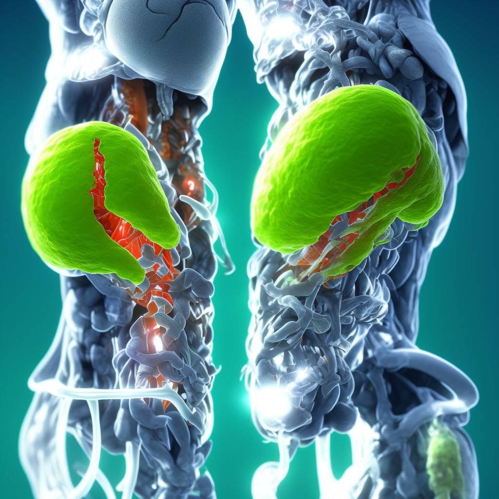 Pressure ulcer of right ankle, stage 3 digital illustration