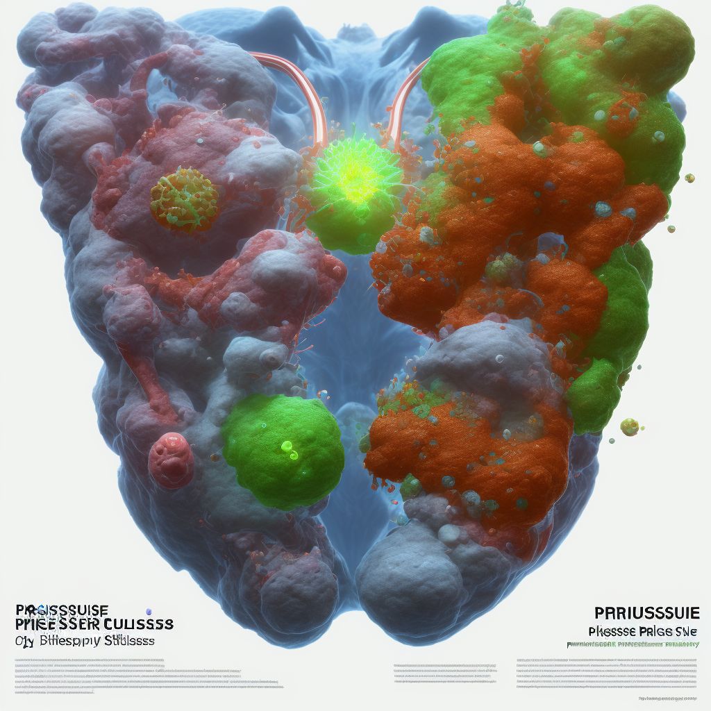 Pressure ulcer of other site, stage 3 digital illustration