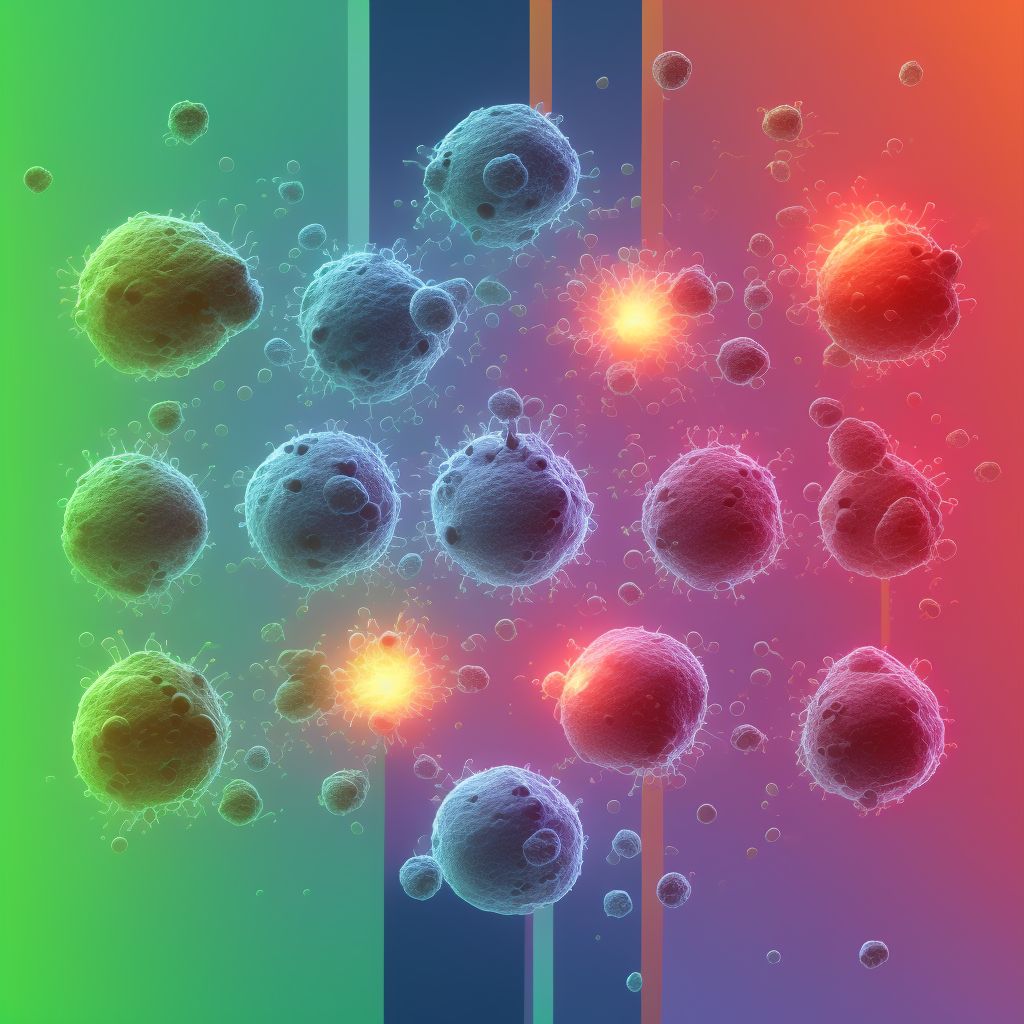 Non-pressure chronic ulcer of right thigh with other specified severity digital illustration