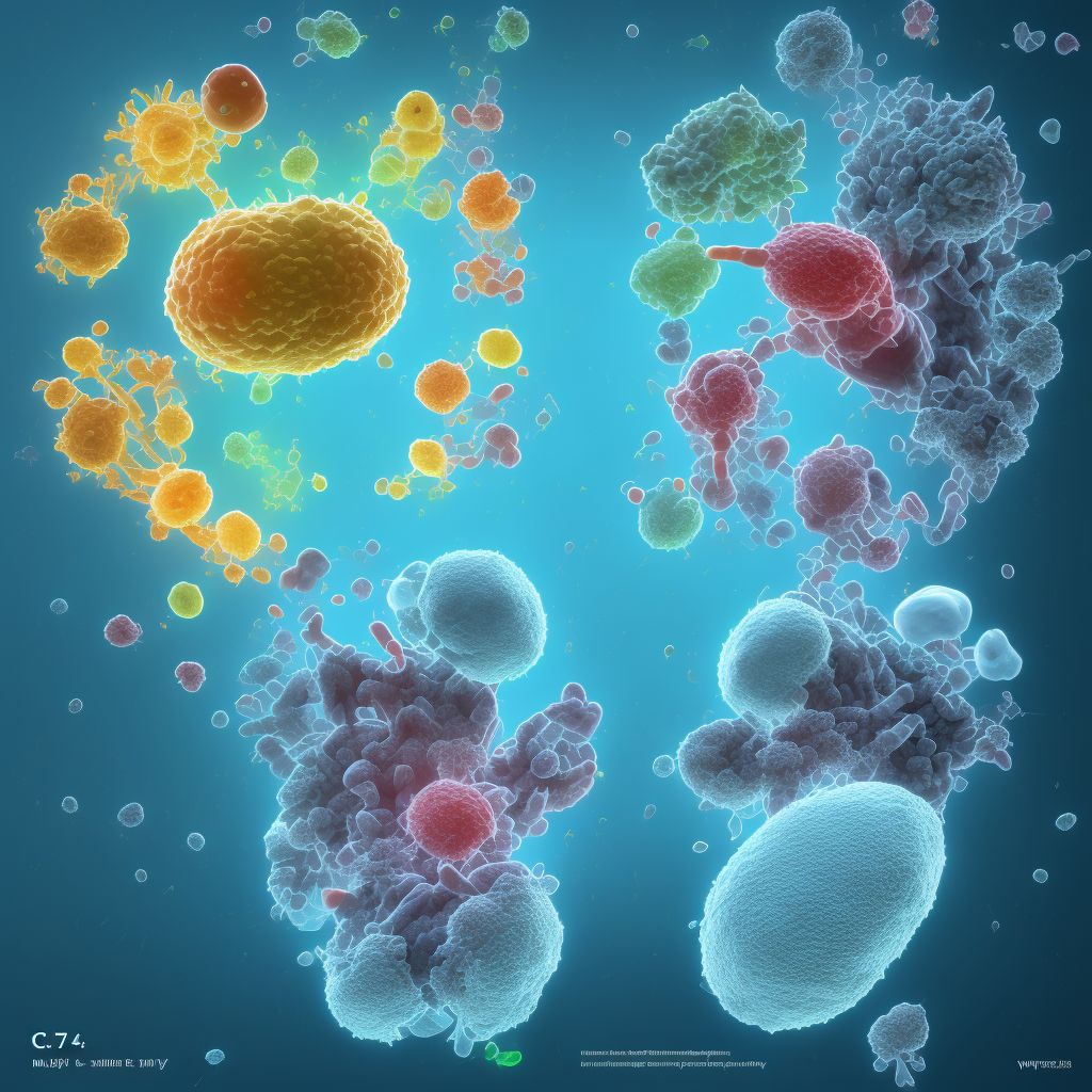 Non-pressure chronic ulcer of right heel and midfoot with other specified severity digital illustration