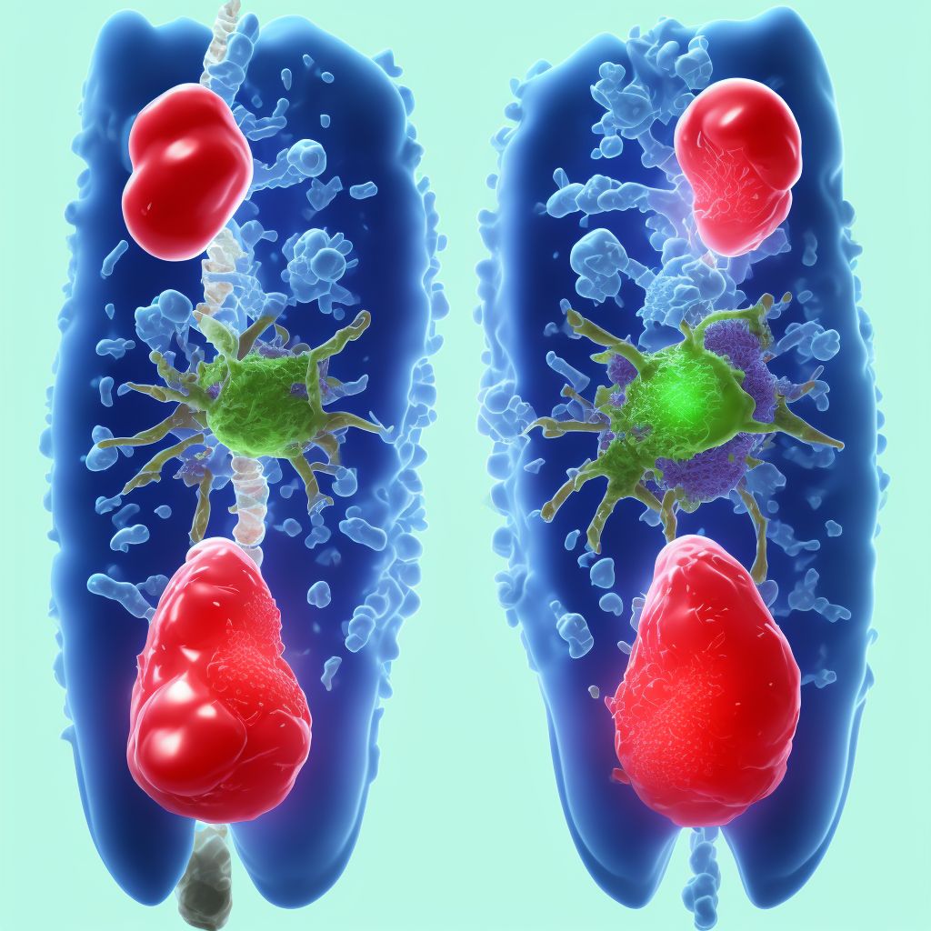 Non-pressure chronic ulcer of unspecified part of unspecified lower leg with unspecified severity digital illustration