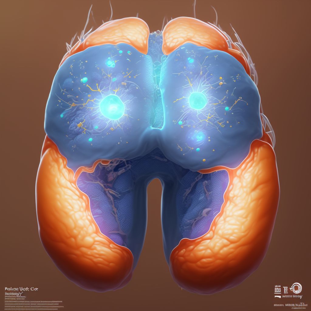 Non-pressure chronic ulcer of buttock with other specified severity digital illustration