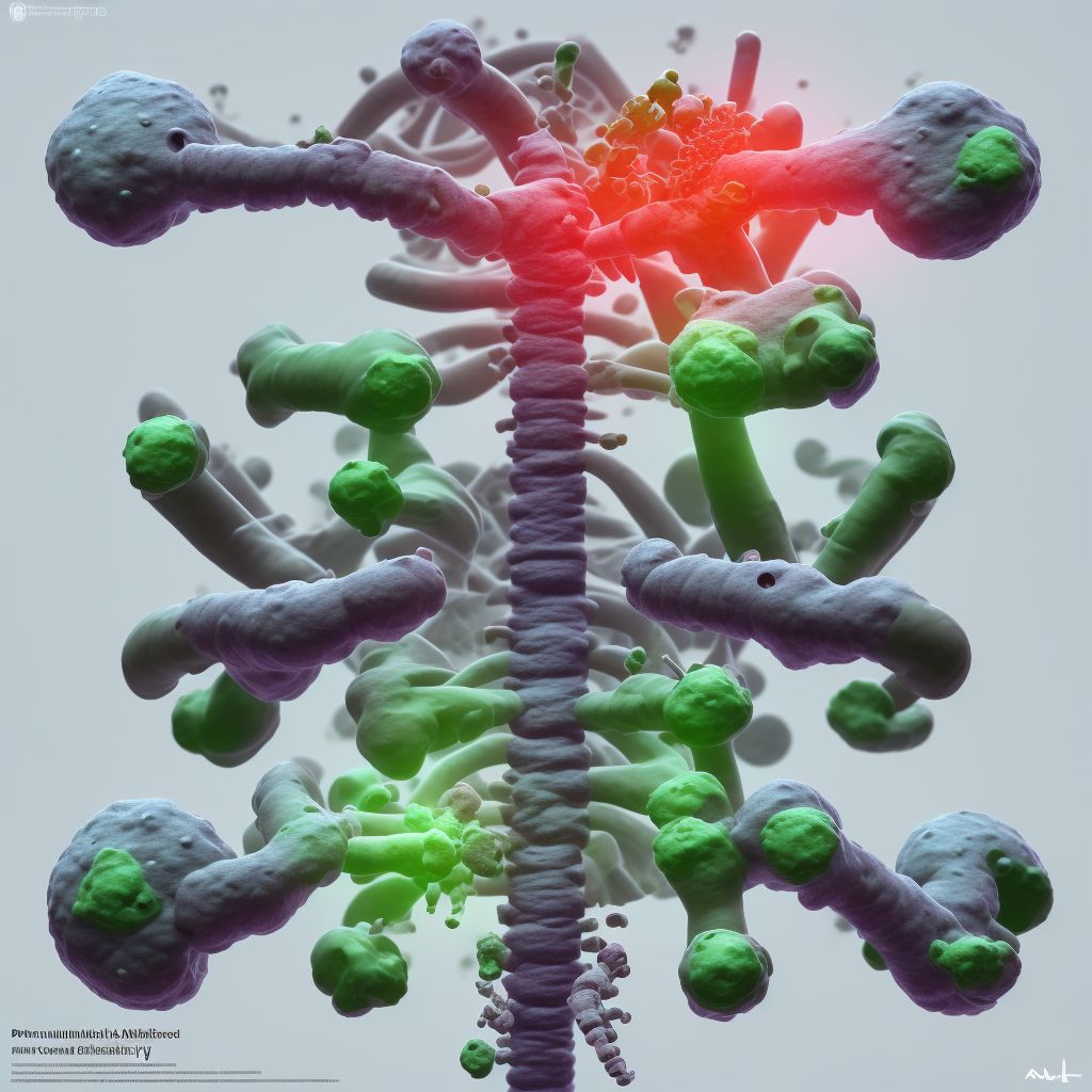 Pneumococcal arthritis, unspecified joint digital illustration