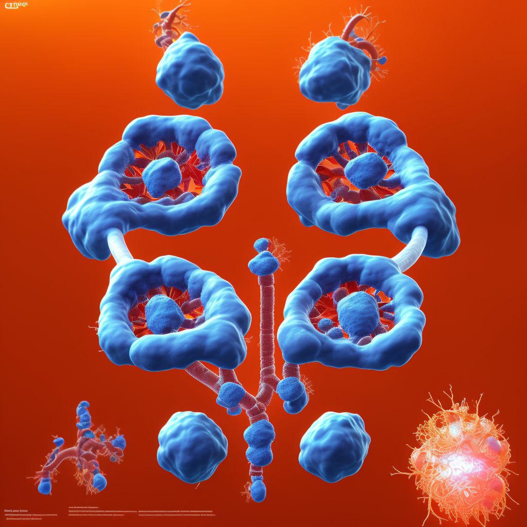 Pneumococcal arthritis, left hand digital illustration