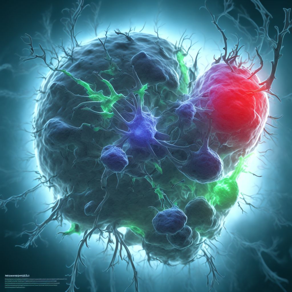 Other streptococcal arthritis, right knee digital illustration