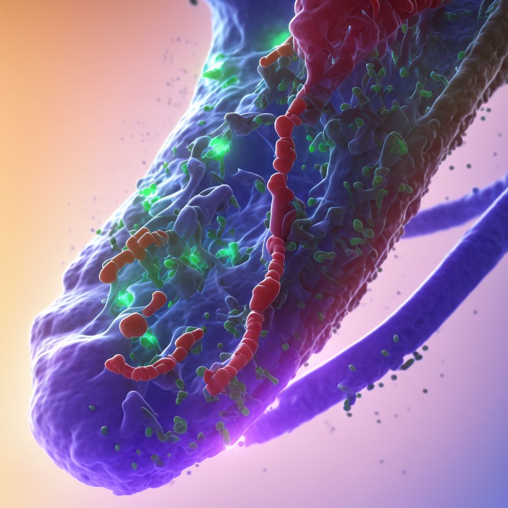 Other streptococcal arthritis, unspecified ankle and foot digital illustration