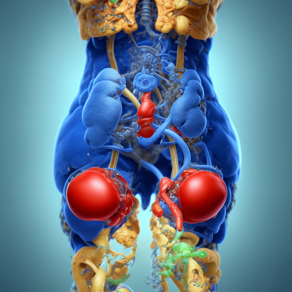 Felty's syndrome, left hip digital illustration