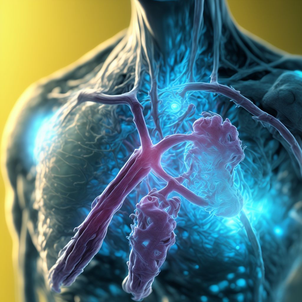 Rheumatoid polyneuropathy with rheumatoid arthritis of unspecified shoulder digital illustration