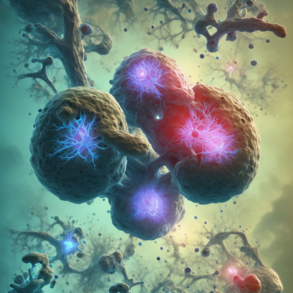 Rheumatoid arthritis of unspecified site with involvement of other organs and systems digital illustration