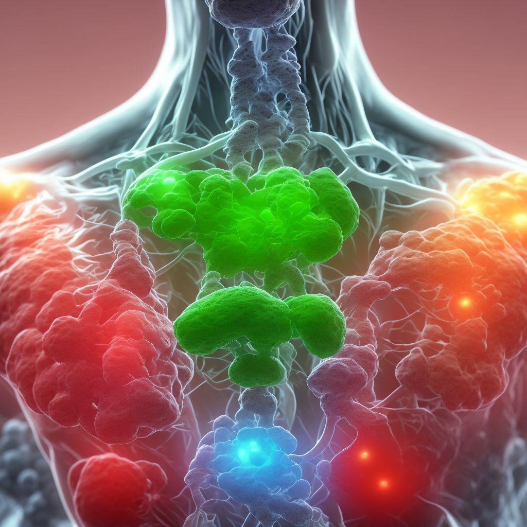 Rheumatoid nodule, unspecified shoulder digital illustration