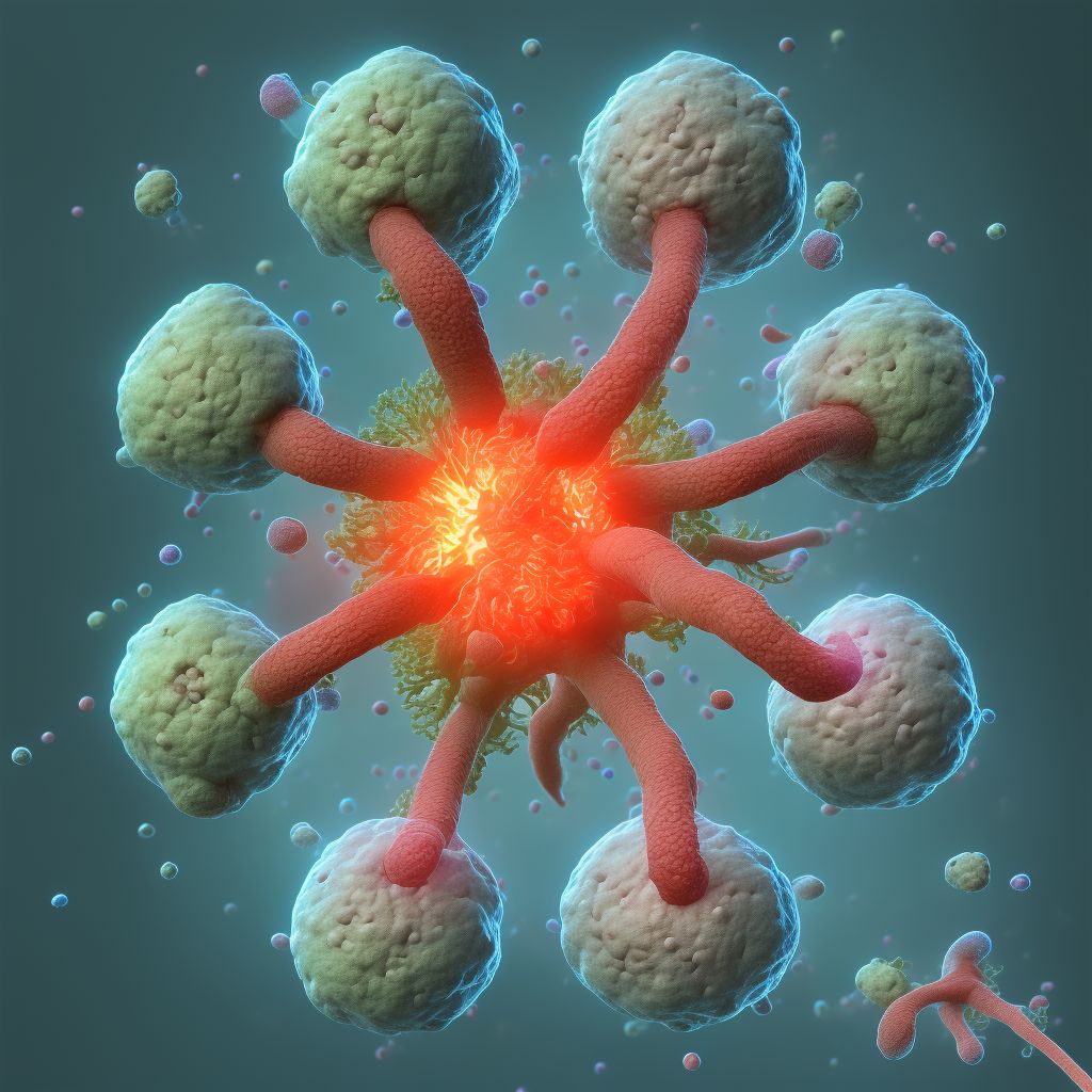 Rheumatoid nodule, unspecified hip digital illustration