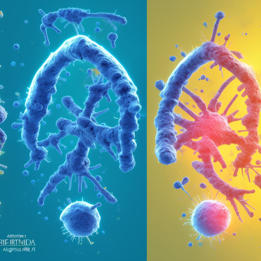 Other specified rheumatoid arthritis, right knee digital illustration