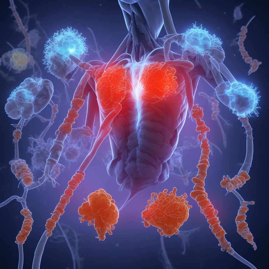 Enteropathic arthropathies, unspecified shoulder digital illustration