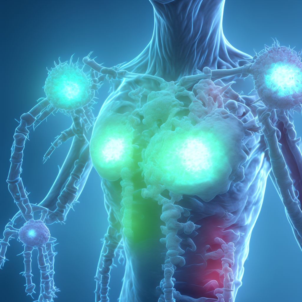 Juvenile rheumatoid arthritis with systemic onset, right hip digital illustration