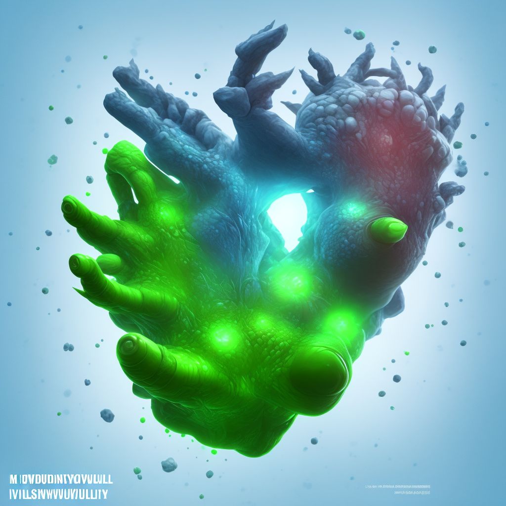 Villonodular synovitis (pigmented), unspecified hand digital illustration