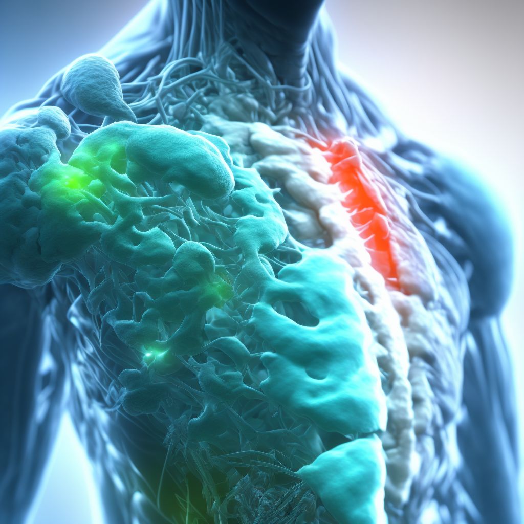 Other specific arthropathies, not elsewhere classified, unspecified shoulder digital illustration