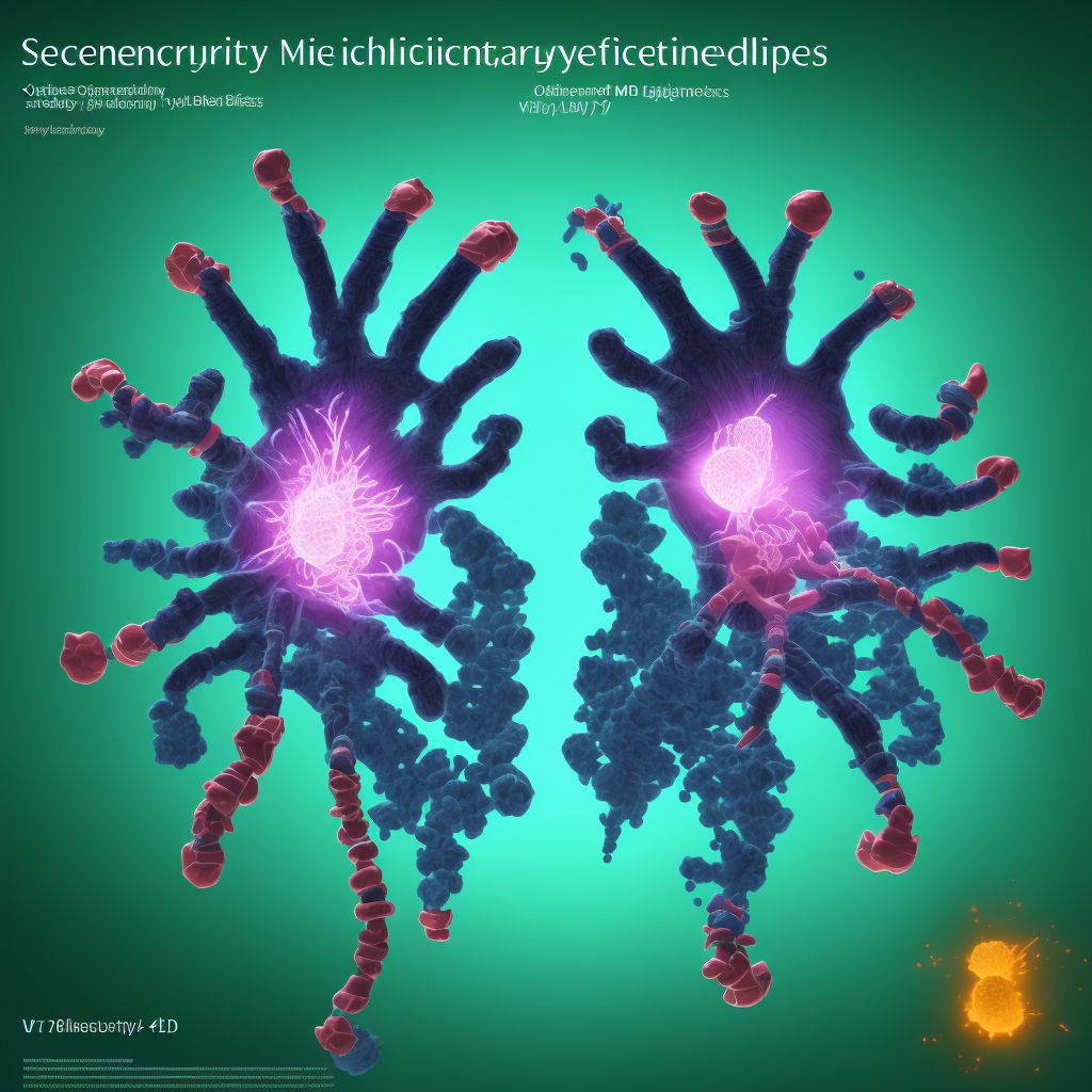 Secondary osteoarthritis, unspecified hand digital illustration