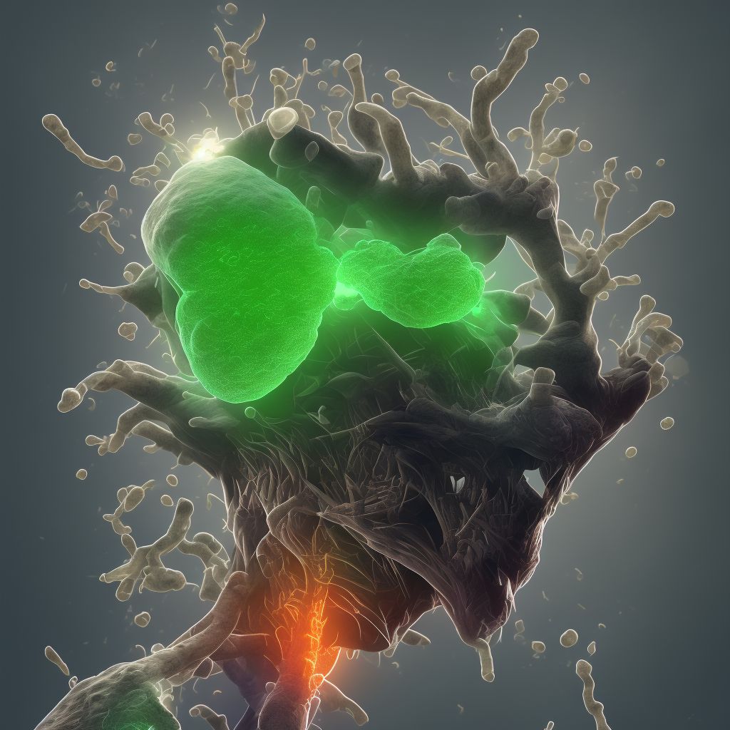 Lead-induced chronic gout, left wrist, without tophus (tophi) digital illustration