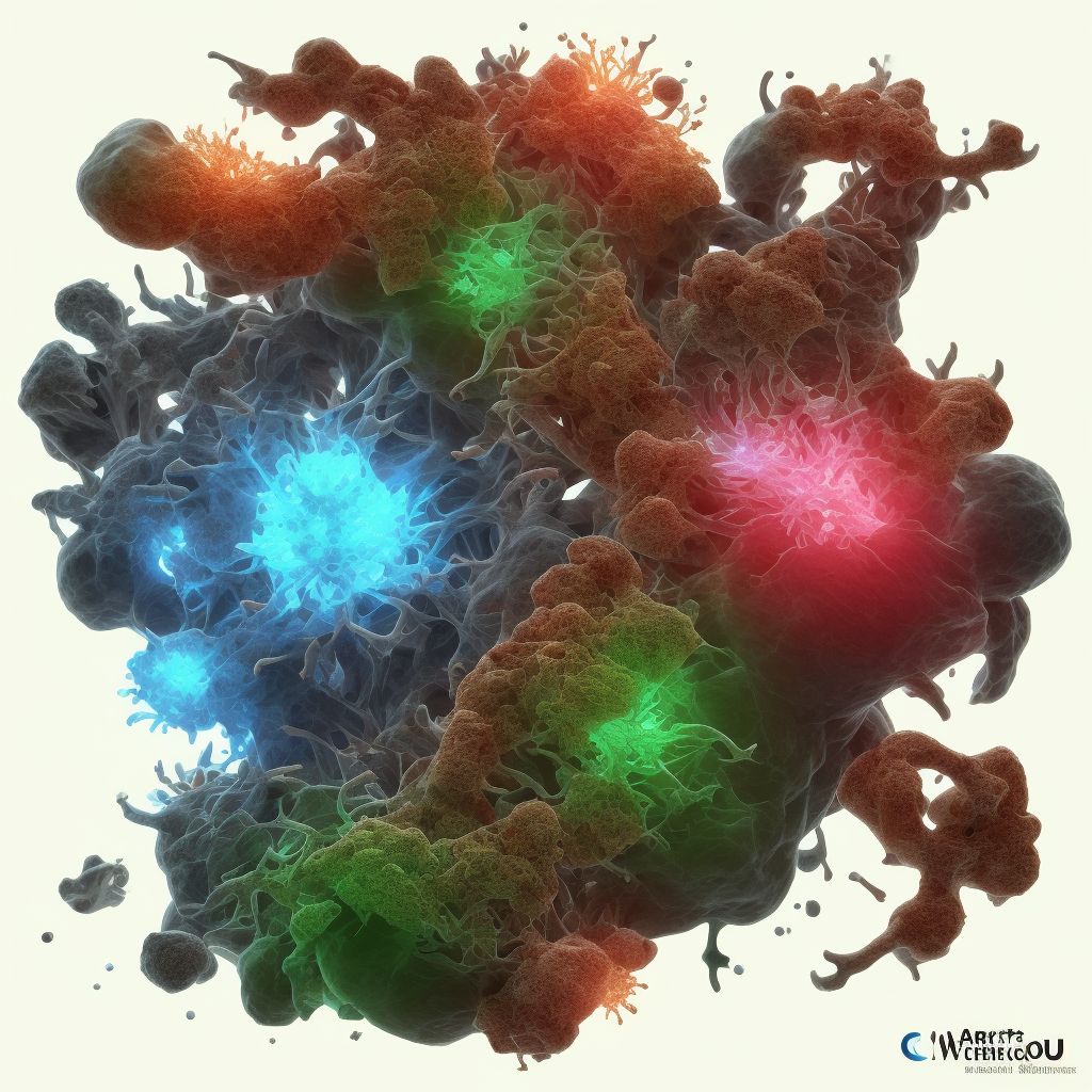 Lead-induced chronic gout, vertebrae, without tophus (tophi) digital illustration