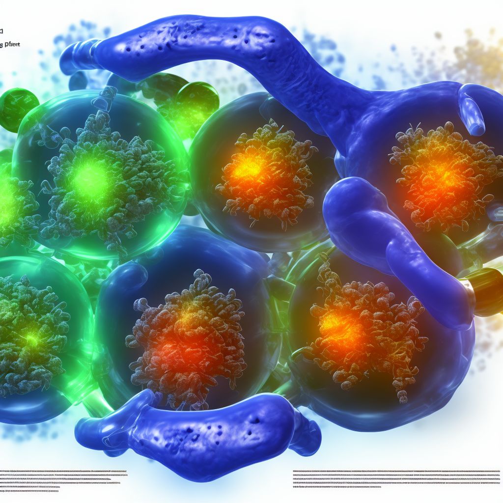 Drug-induced chronic gout, multiple sites, without tophus (tophi) digital illustration