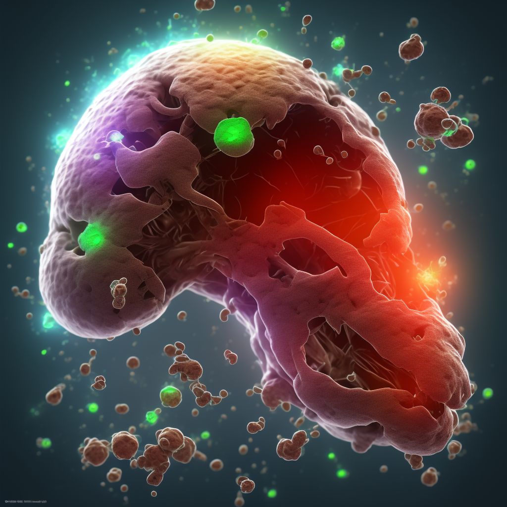 Other secondary chronic gout, unspecified elbow, with tophus (tophi) digital illustration