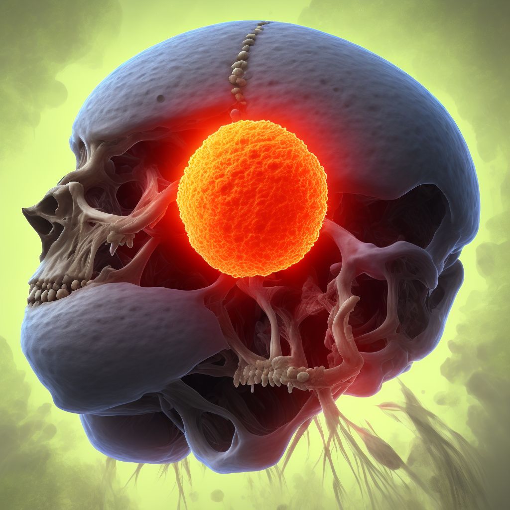 Cystic meniscus, unspecified lateral meniscus, right knee digital illustration