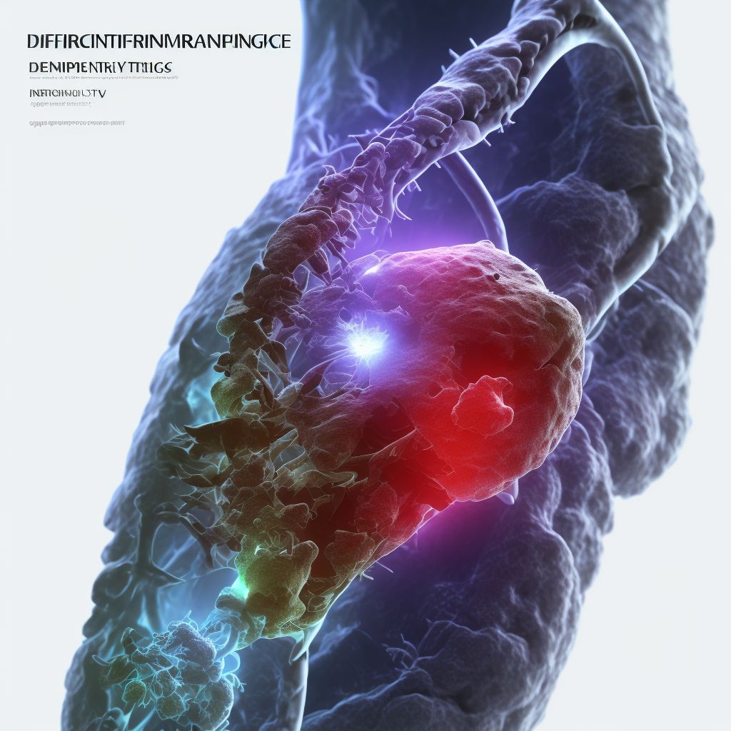 Unspecified internal derangement of left knee digital illustration