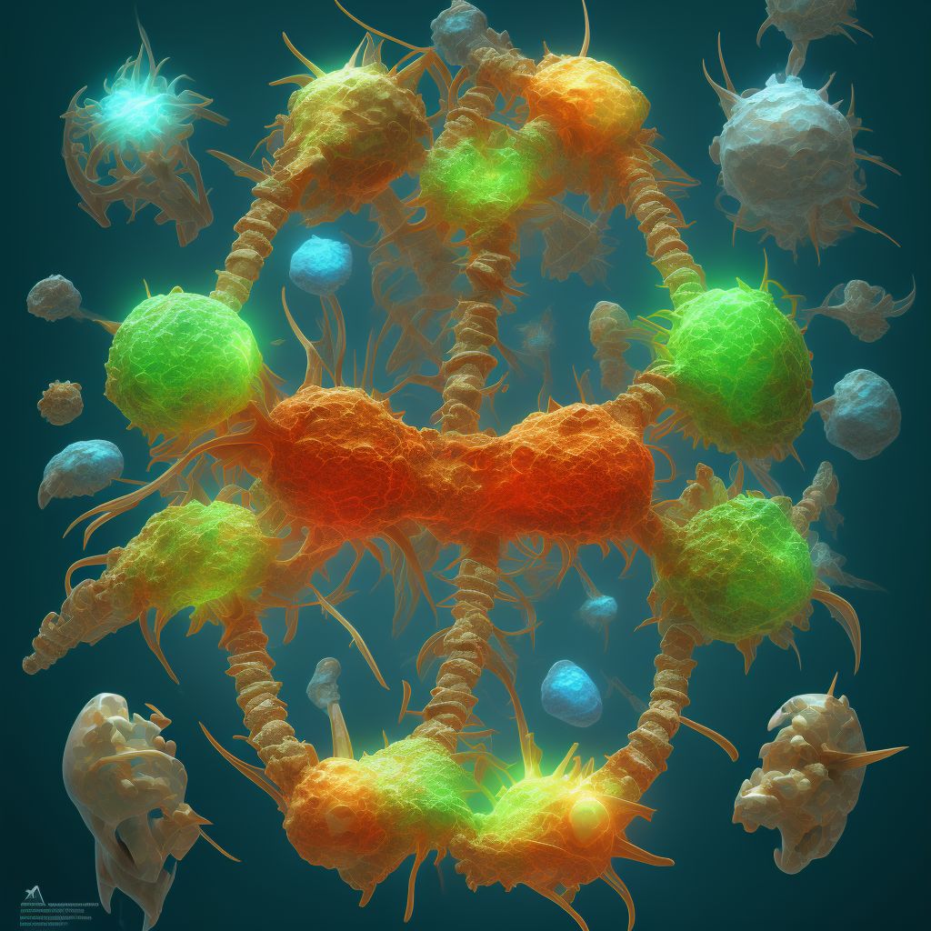 Disorder of ligament, vertebrae digital illustration