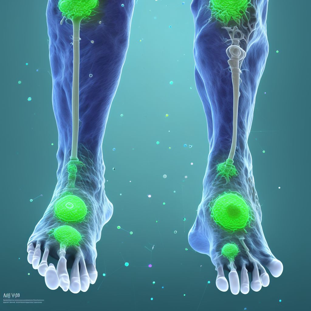 Other specific joint derangements of right ankle, not elsewhere classified digital illustration