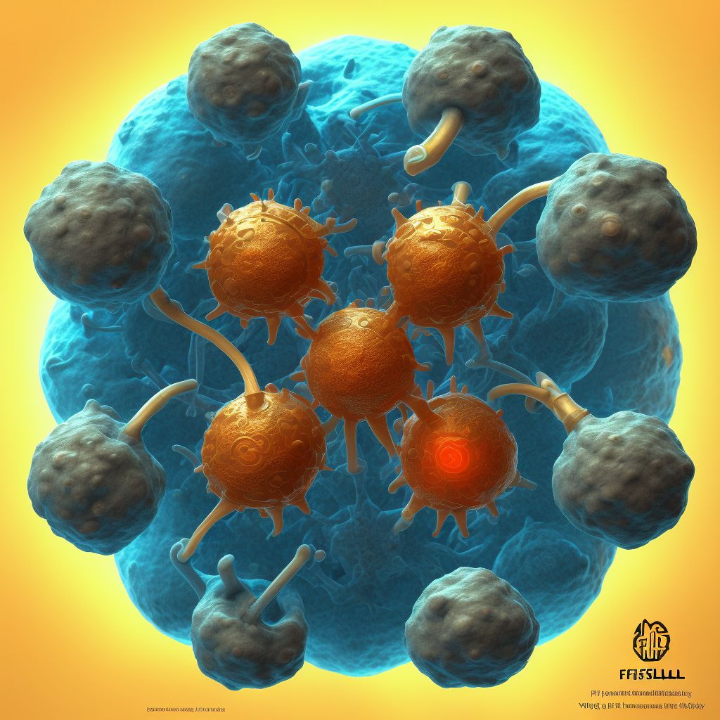 Fistula, vertebrae digital illustration