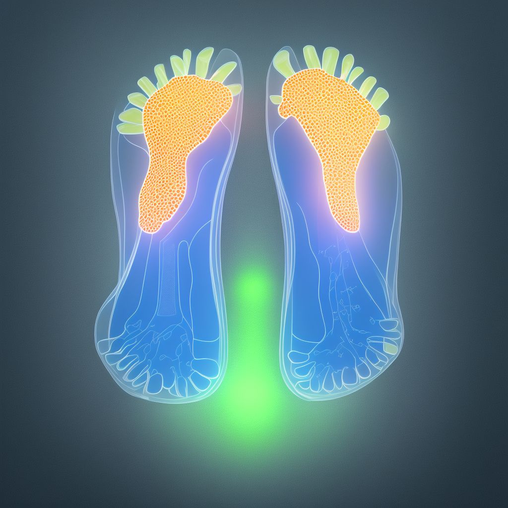 Stiffness of unspecified foot, not elsewhere classified digital illustration