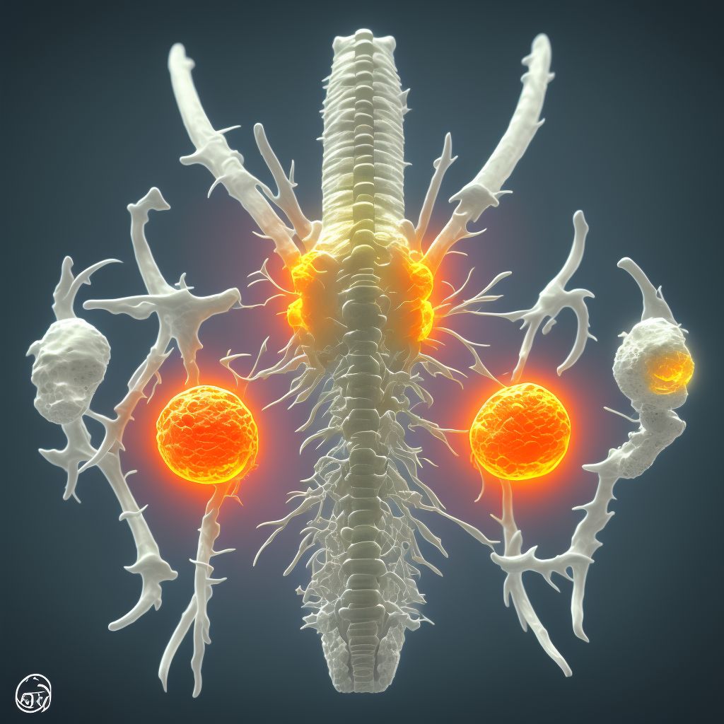 Osteophyte, vertebrae digital illustration