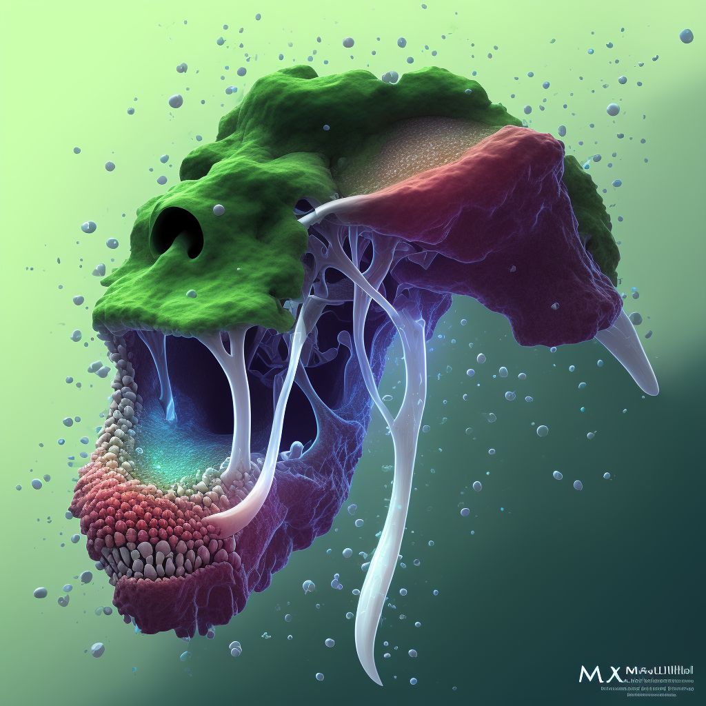 Maxillary hyperplasia digital illustration