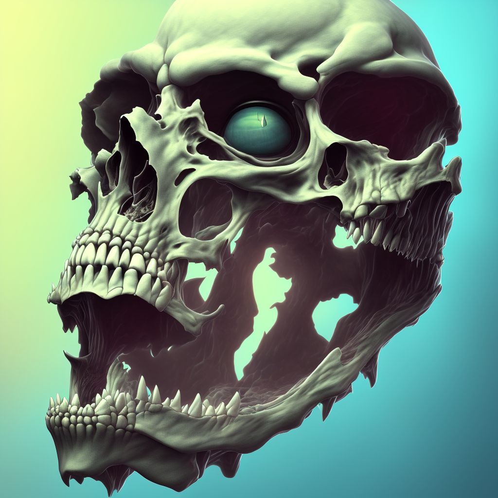 Excessive tuberosity of jaw digital illustration