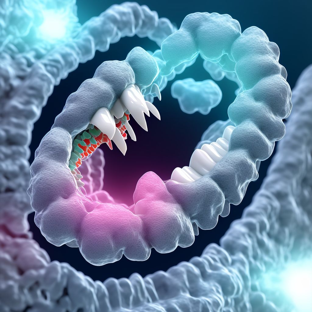 Unspecified anomaly of dental arch relationship digital illustration