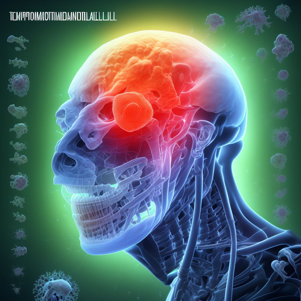 Temporomandibular joint disorder, unspecified digital illustration