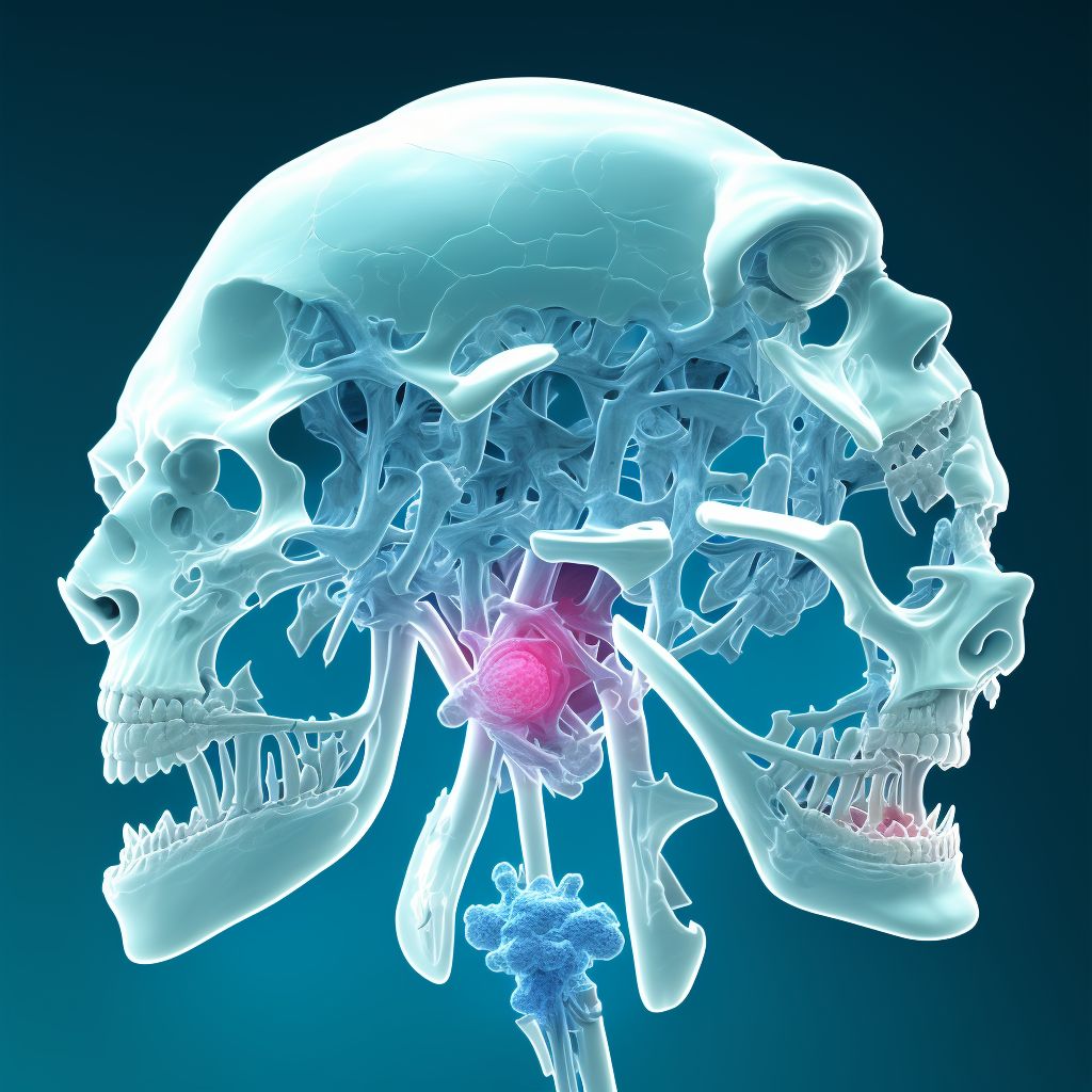 Right temporomandibular joint disorder, unspecified digital illustration