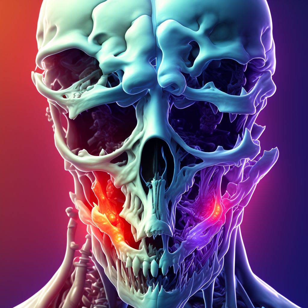 Left temporomandibular joint disorder, unspecified digital illustration