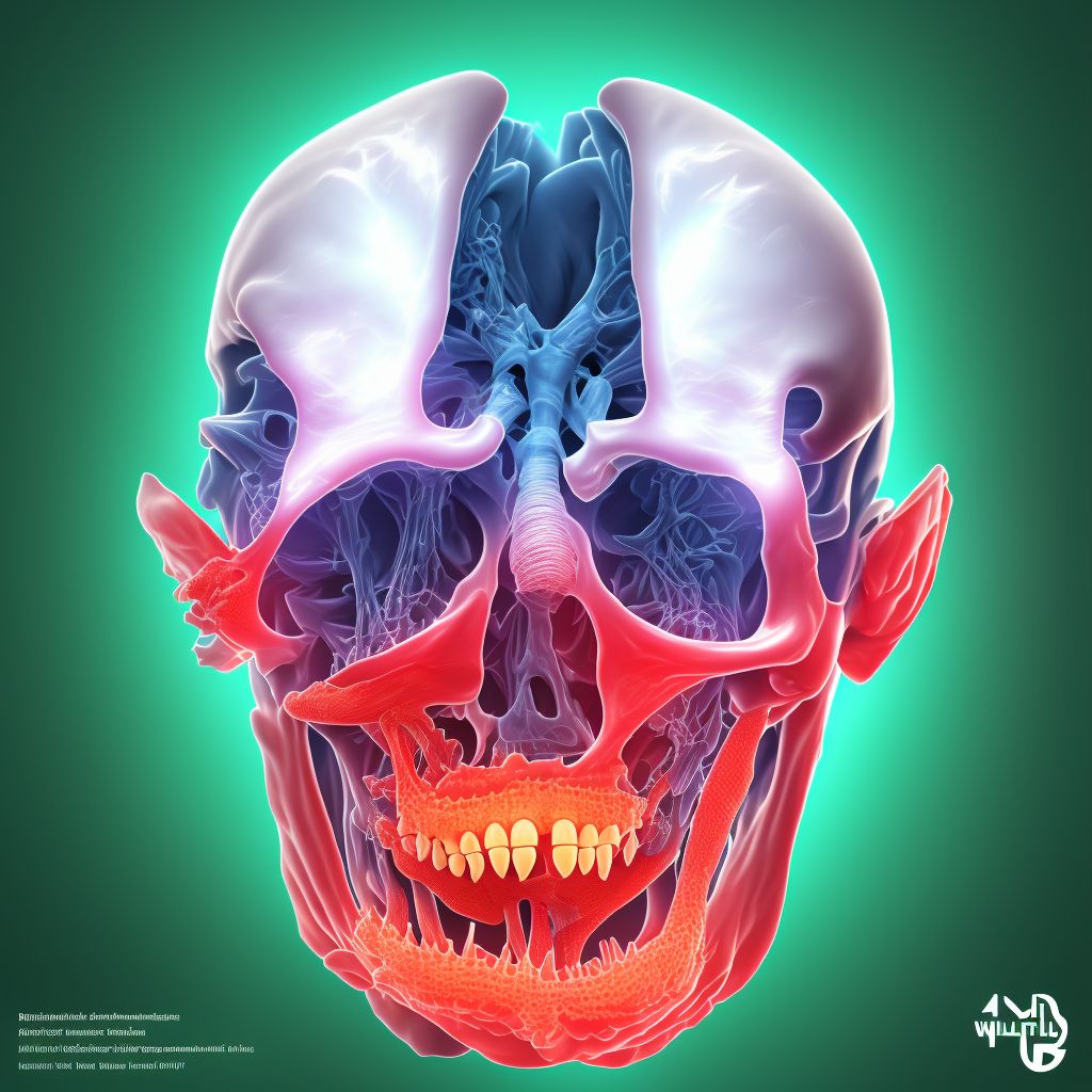 Bilateral temporomandibular joint disorder, unspecified digital illustration