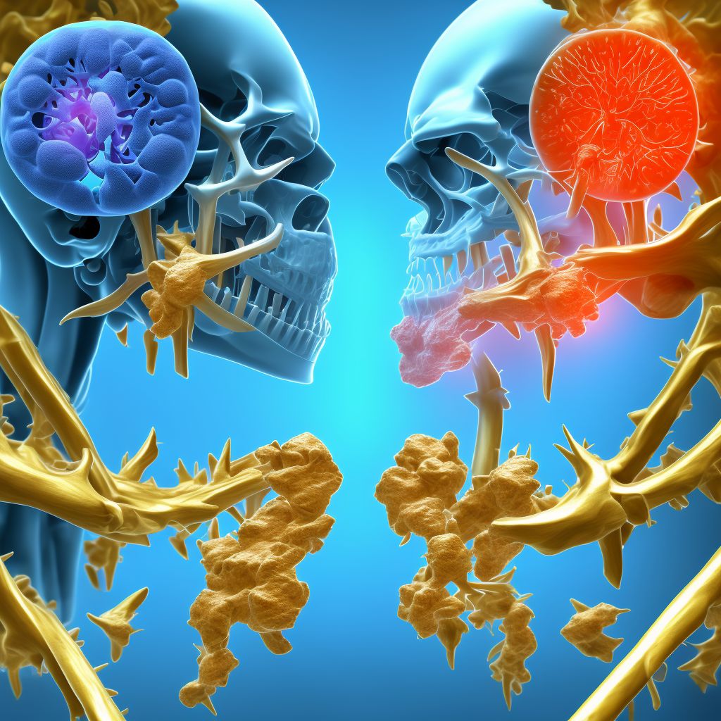 Arthralgia of temporomandibular joint digital illustration