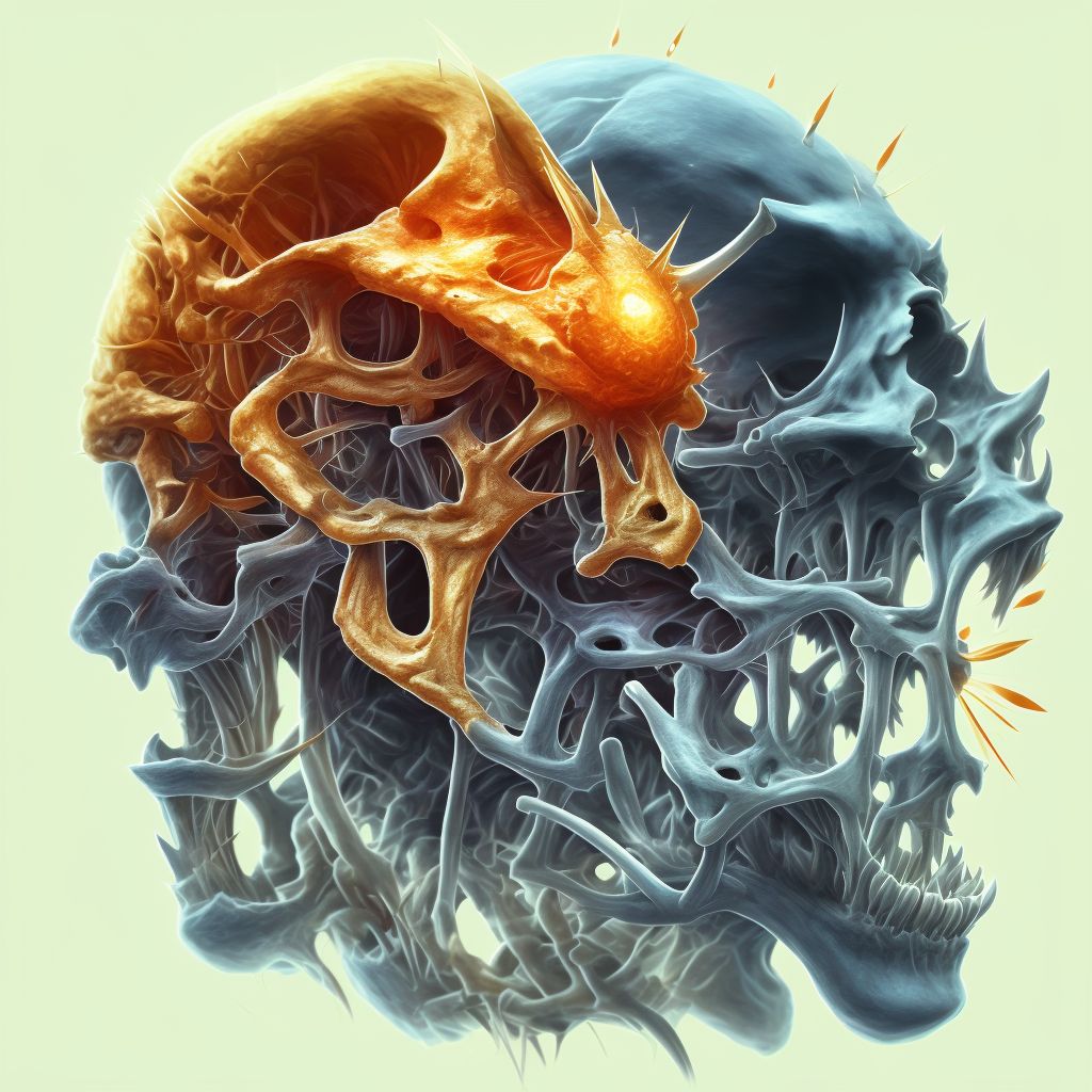 Arthropathy of unspecified temporomandibular joint digital illustration